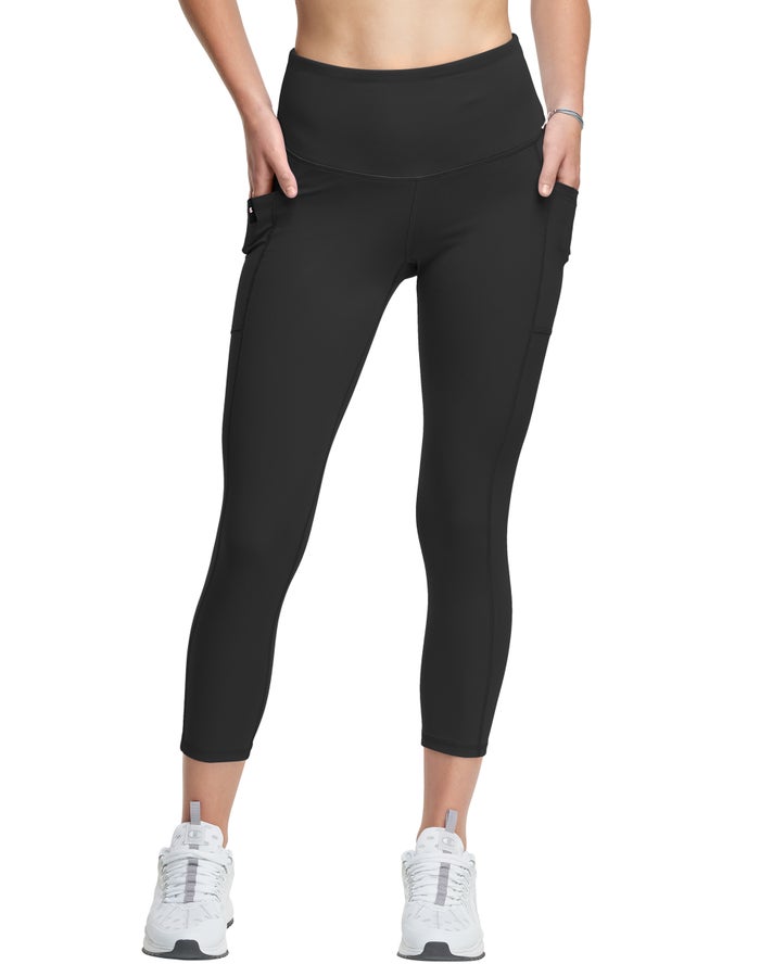 Leggings Champion Mujer - Absolute 3/4 Pocket ( Negras ) 6139078-SV